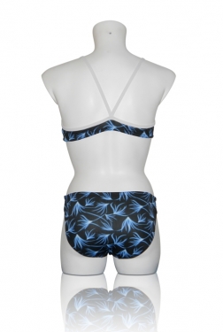 Flame Bikini blue back